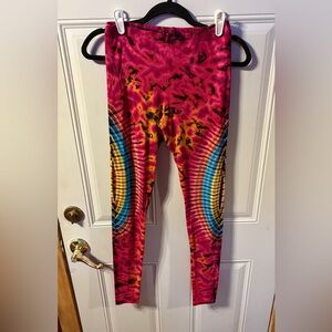 Kathmandu Vibrant Tie-Dye Womens Leggings Free Size All Size